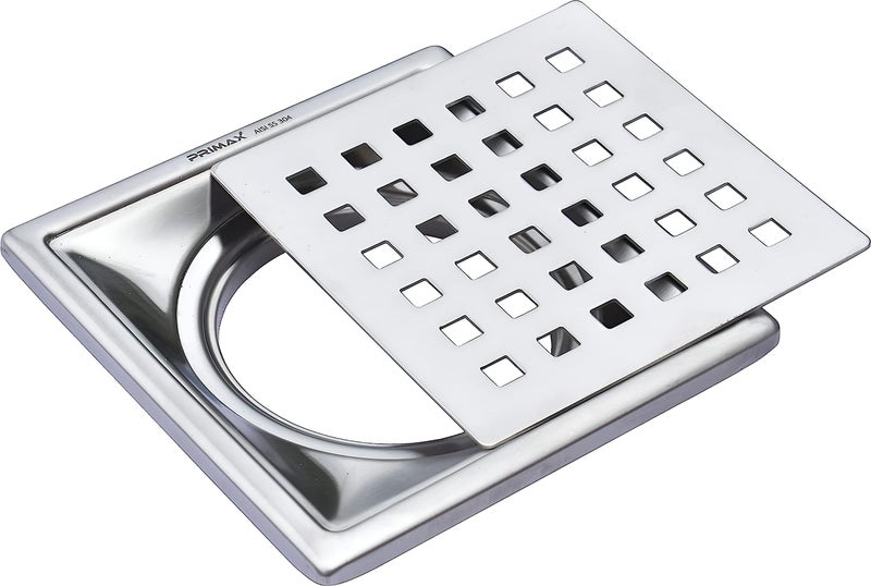 Primax 304 Grade Stainless Steel Jali/Shower Drain/Floor Trap for Bathroom and Kitchen - (6x6 Inches) - Image 1