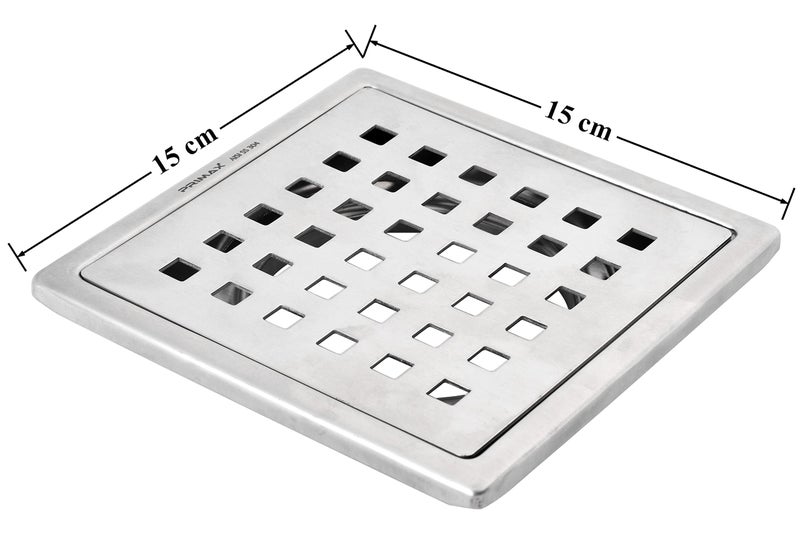 Primax 304 Grade Stainless Steel Jali/Shower Drain/Floor Trap for Bathroom and Kitchen - (6x6 Inches) - Image 3