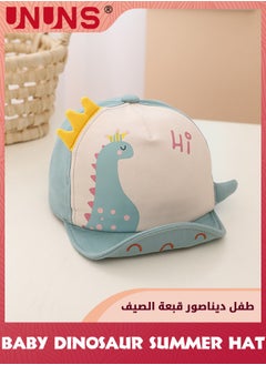 UNUNS Baby Duck Cap,Kids Infants Sun Hat,Cute Cartoon Caps Spring Summer Hat,Baseball Caps For Little Boys Girls Toddler,Soft Cotton Baby Sun Hat For School Picnics Parks Camping,Green Dinosaur Mesh  - Image 5
