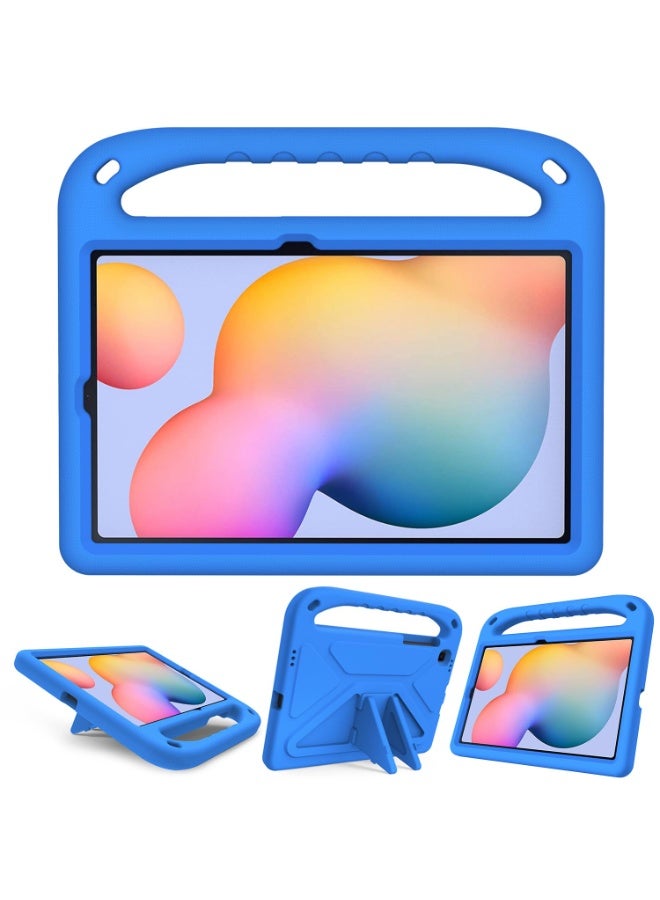 Tablet Case For Samsung Galaxy Tab S6 Lite 10.4" 2024/2022/2020 SM-P610/SM-P615 Kids Friendly Lightweight EVA Shockproof Handle Stand Protective Cover (Blue) - Image 1