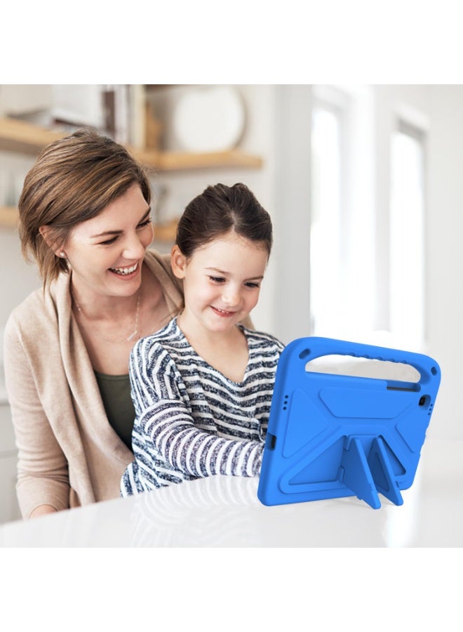 Tablet Case For Samsung Galaxy Tab S6 Lite 10.4" 2024/2022/2020 SM-P610/SM-P615 Kids Friendly Lightweight EVA Shockproof Handle Stand Protective Cover (Blue) - Image 4