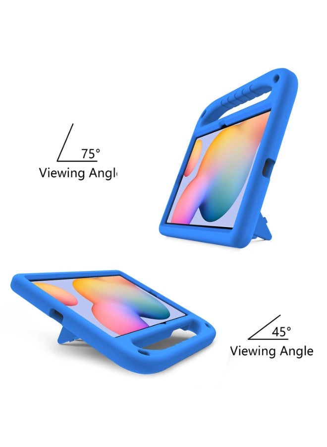 Tablet Case For Samsung Galaxy Tab S6 Lite 10.4" 2024/2022/2020 SM-P610/SM-P615 Kids Friendly Lightweight EVA Shockproof Handle Stand Protective Cover (Blue) - Image 3
