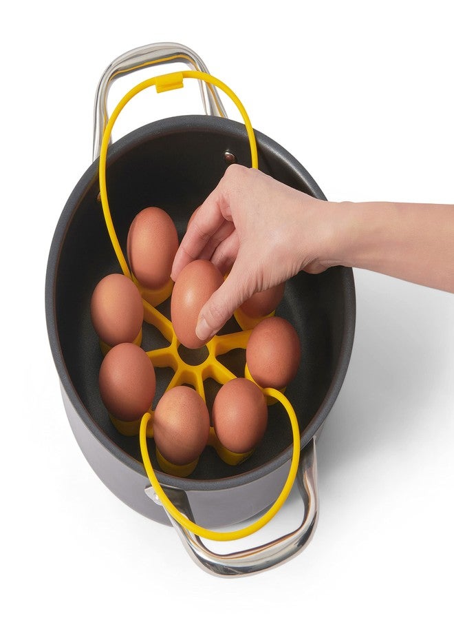 Cuisipro Silicone Egg Rack, 6.25x6.25x0.75in, Yellow - Image 5
