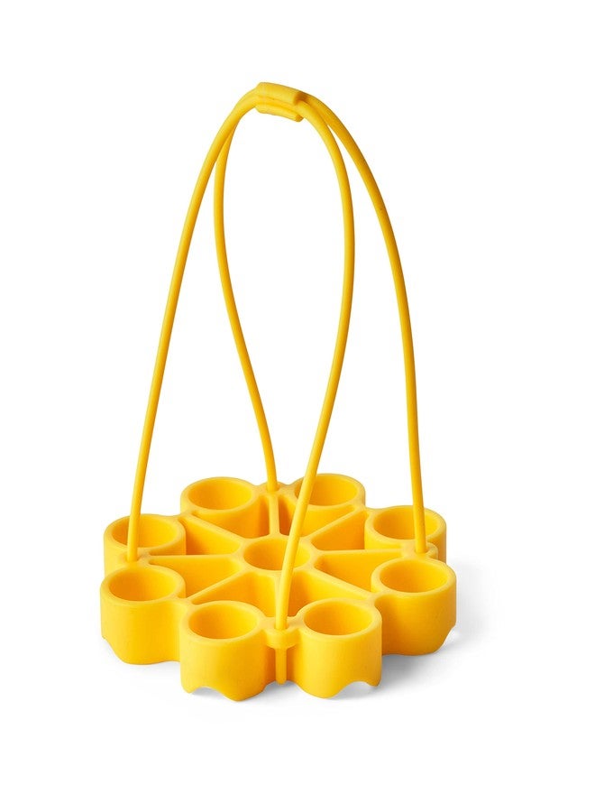 Cuisipro Silicone Egg Rack, 6.25x6.25x0.75in, Yellow - Image 2