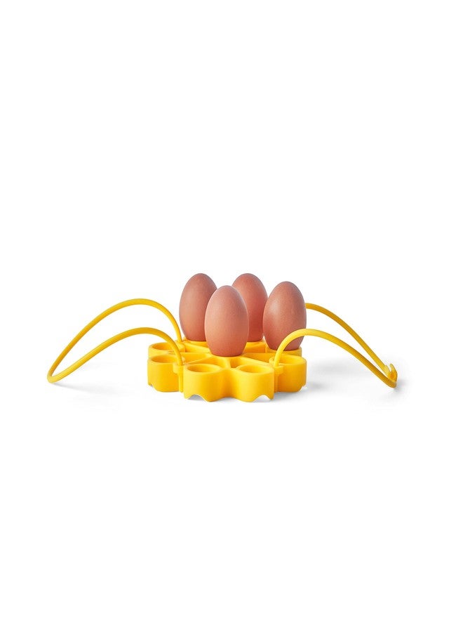 Cuisipro Silicone Egg Rack, 6.25x6.25x0.75in, Yellow - Image 3