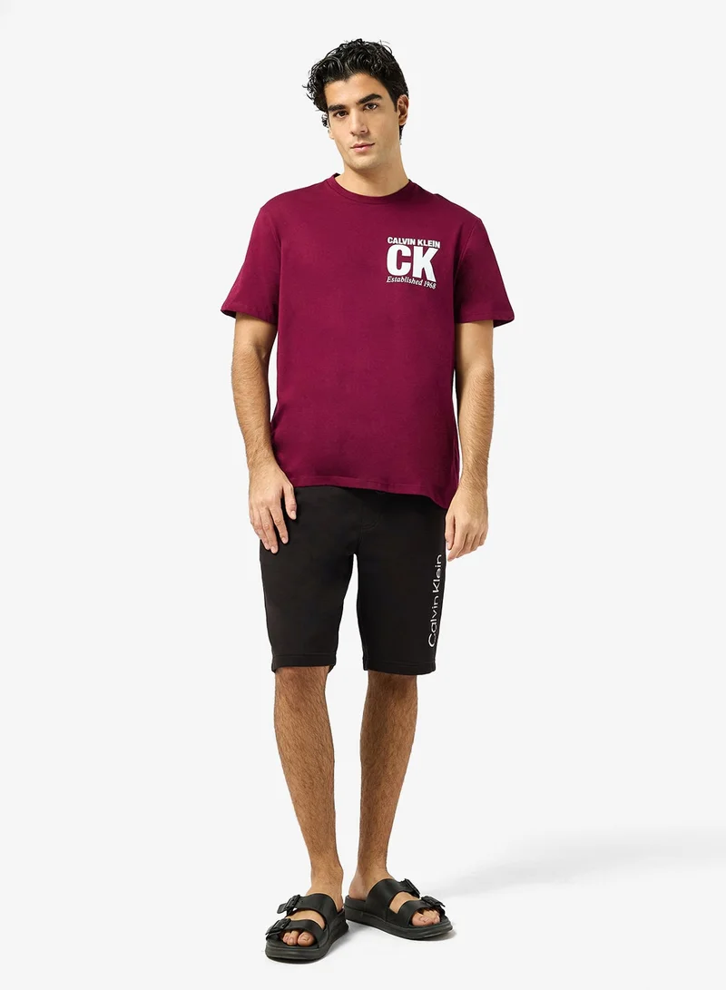 CALVIN KLEIN Graphic Crew Neck T-Shirt