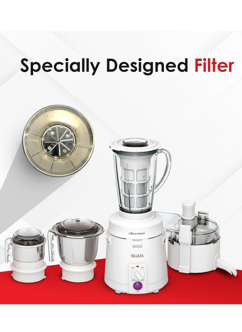 SUJATA - Sujata Multimix, Mixer Grinder with Juicer & Coconut Milk Extractor Attachment, 900 Watts, 3 Jars | Grinder Mixer Blender - Image 1