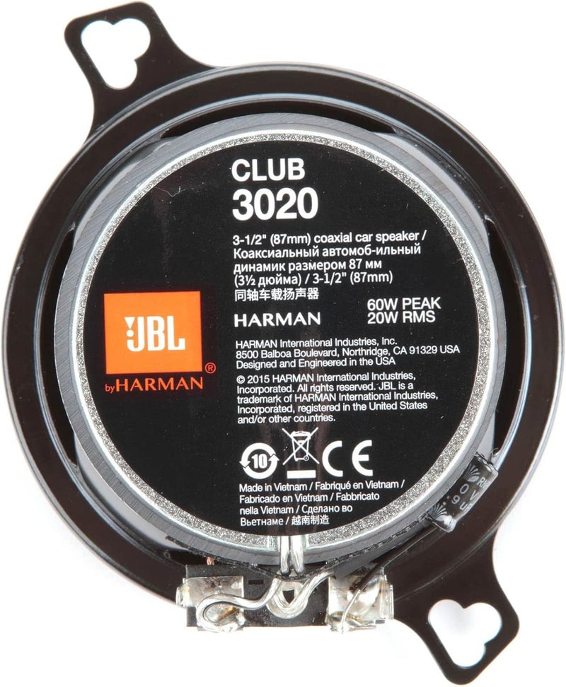JBL CLUB3020 3.5" 120W Club Series 2-Way Coaxial Car Speaker - Image 4