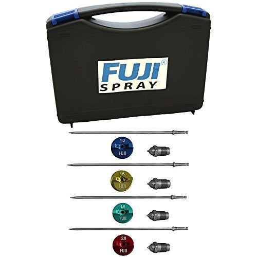 Fuji Air Cap Set 5100245 and 6 for TSeries Spray Gun with 5137 Carrying Case Bundle 5 Items