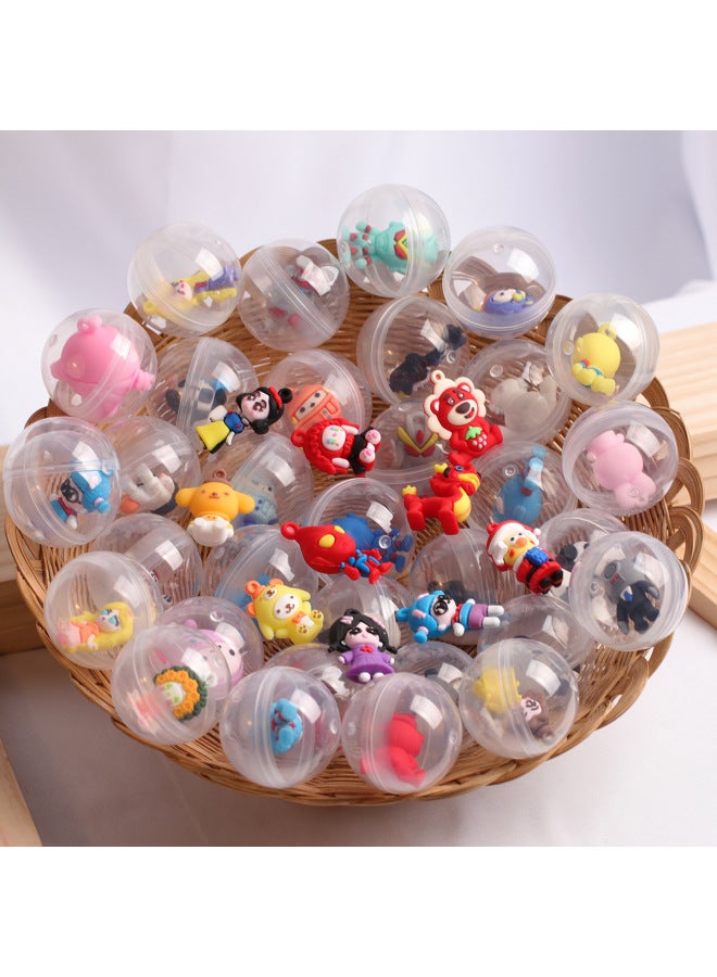 45mm Transparent Twisted Egg Toy Party Cartoon Twisted Egg 1 Yuan 2 Yuan 4.5cm Children's Toy Ultraman Twisted Egg-Color:Pen Cap Style Mixed Hair-Specifications:45mm Mixed Hair - Image 3