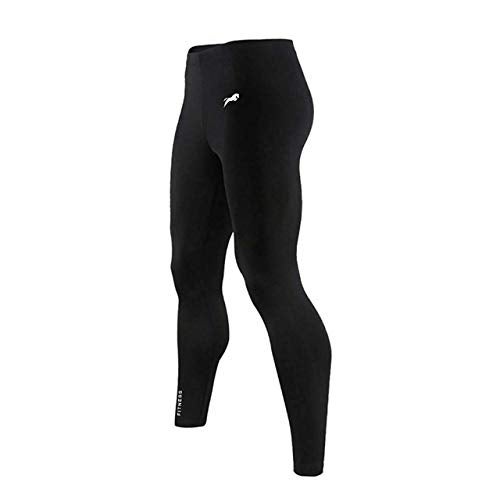PRO GYM Men Cool Dry Compression T-Shirt & Lower for Athletic Workout and Running (Black, 2XL) - Image 3