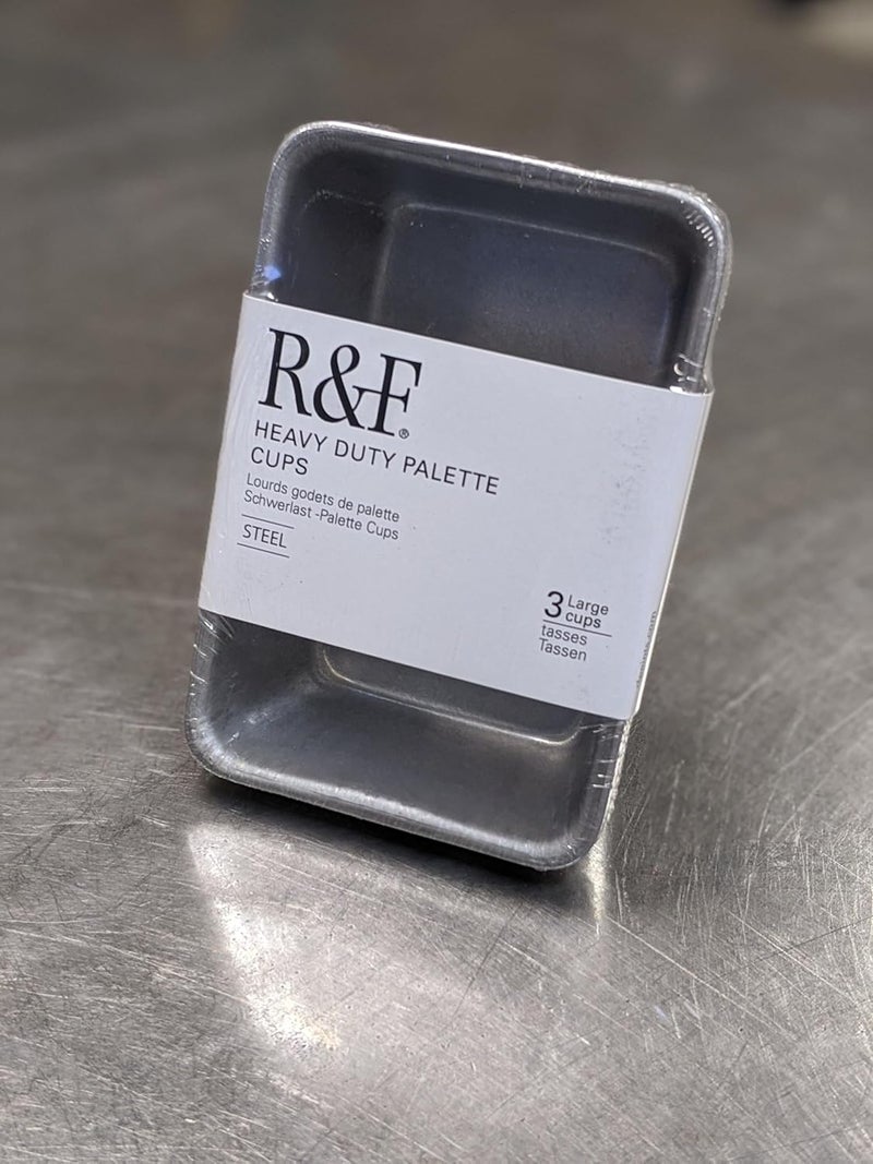 R&F Heavy Duty Palette Cups - Large 3 Pack for Encaustic Painting - Image 2