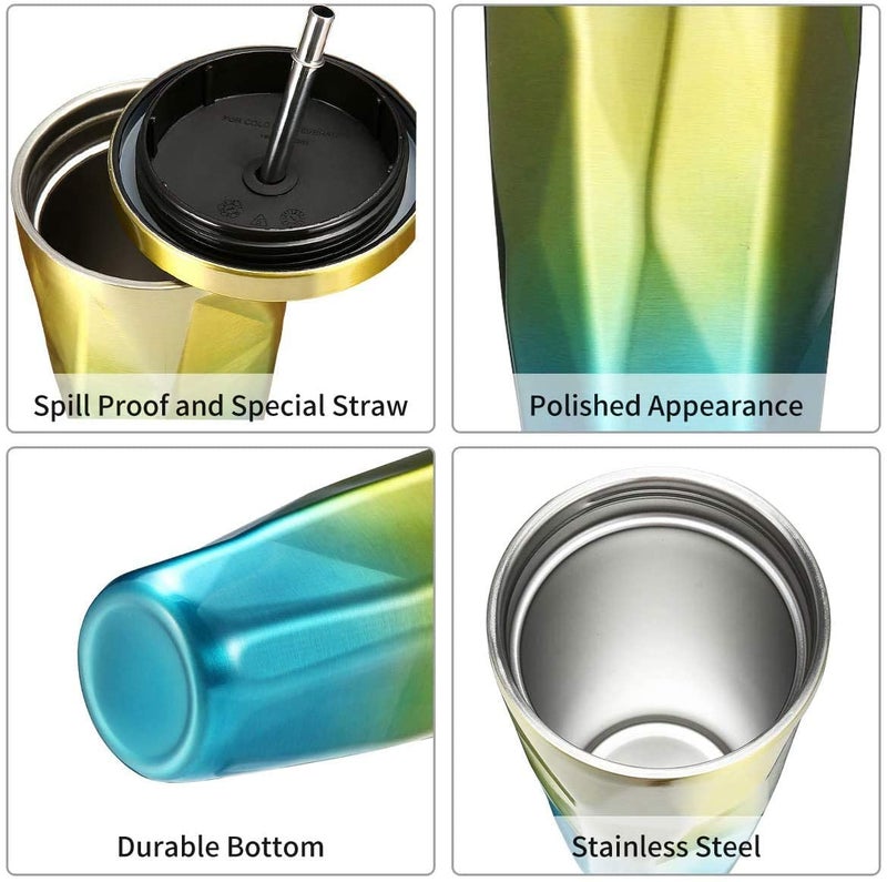Four Season Convertible Double Wall Water Bottle Tea and Water Bottle steel Tumbler with Lid Bottle for Coffee Double Mesh Filter 400ml.| Christmas gift for employees | Valentine's day Gift for men, girls, boys - Image 4