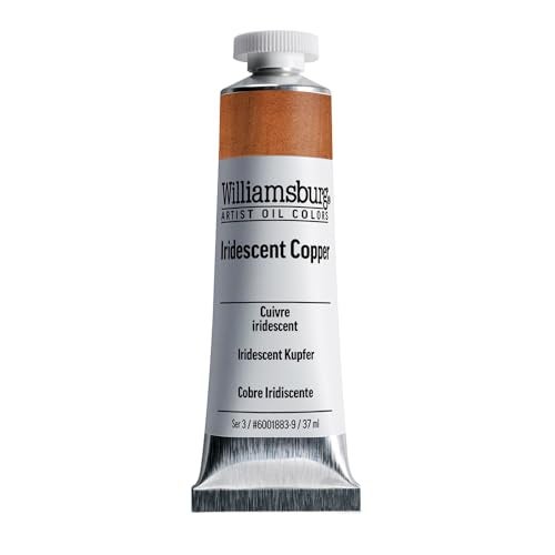 Williamsburg Artist Oil Colors by GOLDEN, Iridescent Copper, 37 ml tube, Professional Oil Paint, Semi-Opaque - Image 1