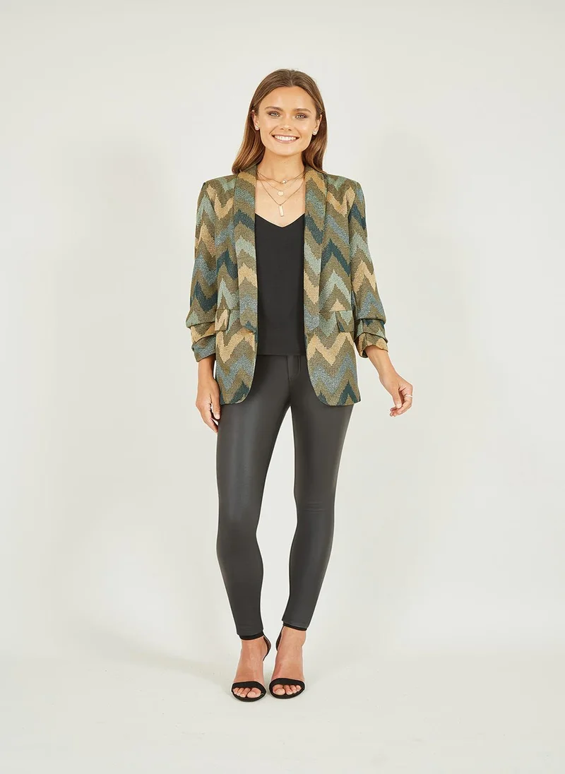 Yumi Jacquard Lurex Blazer