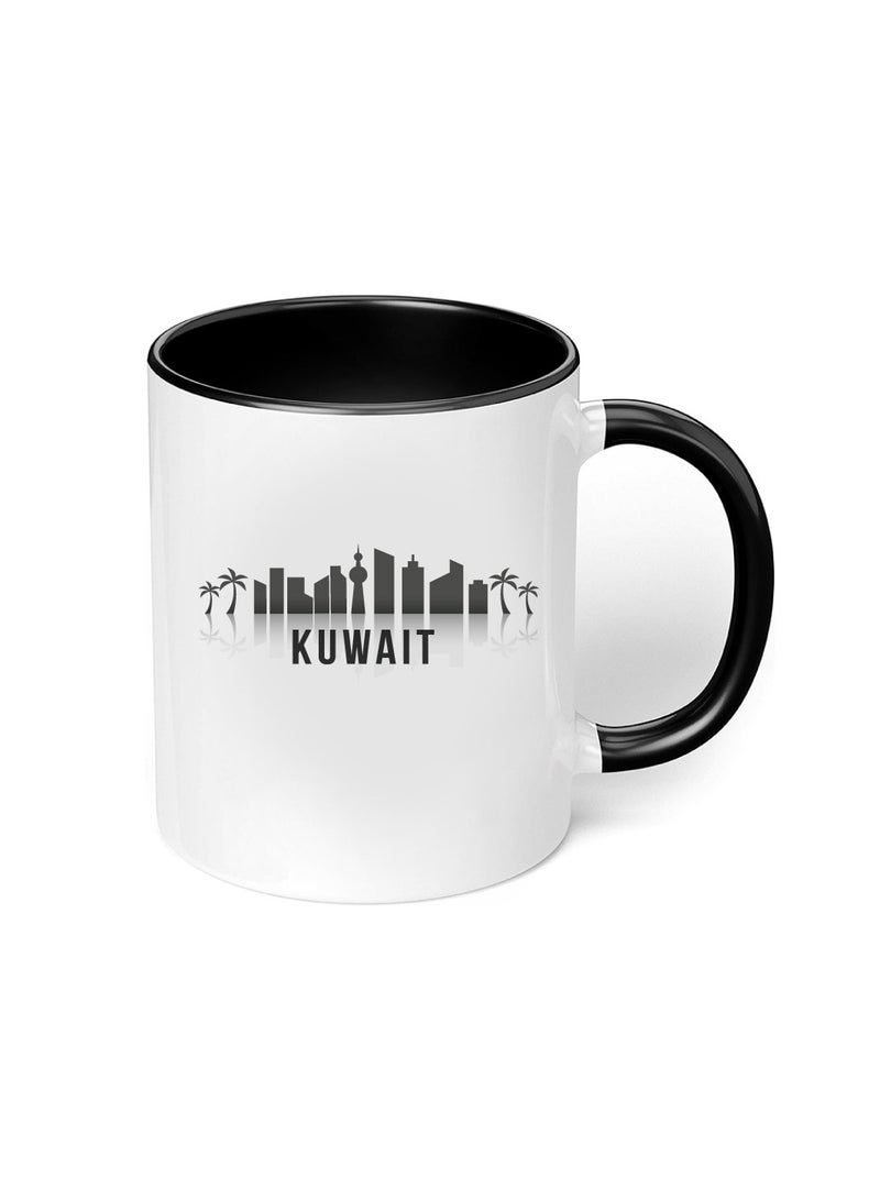 كوب قهوة من السيراميك بلونين أنيق وعصري لليوم الوطني الكويتي - كوب أفق الكويت - مثالي لليوم الوطني الكويتي - 11 أونصة - Image 5