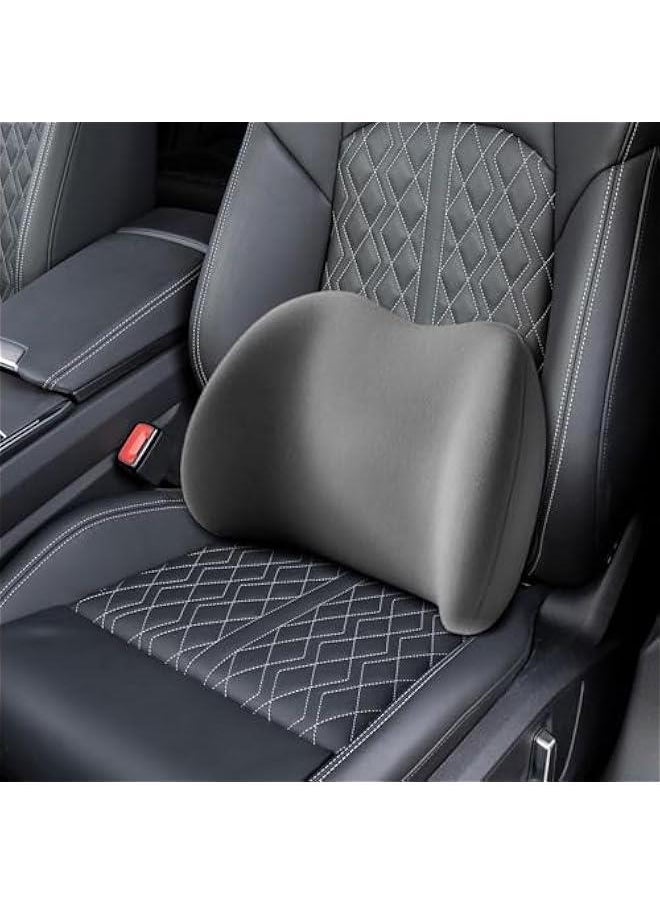 Generic - Seat Lumbar Support Pillow Convenient Space Saving Memory Foam Office Chair Bottom Back Cushion for for, Gray - Image 1