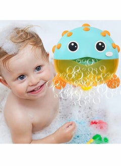 Bubble Bath Toy Puffer Fish Bath Toys Automatically Bubbles Baby Bath Toys Baby Bubble Machine for Tub and Plays Children's Songs Bathtub Toys Bubble Maker for Toddlers