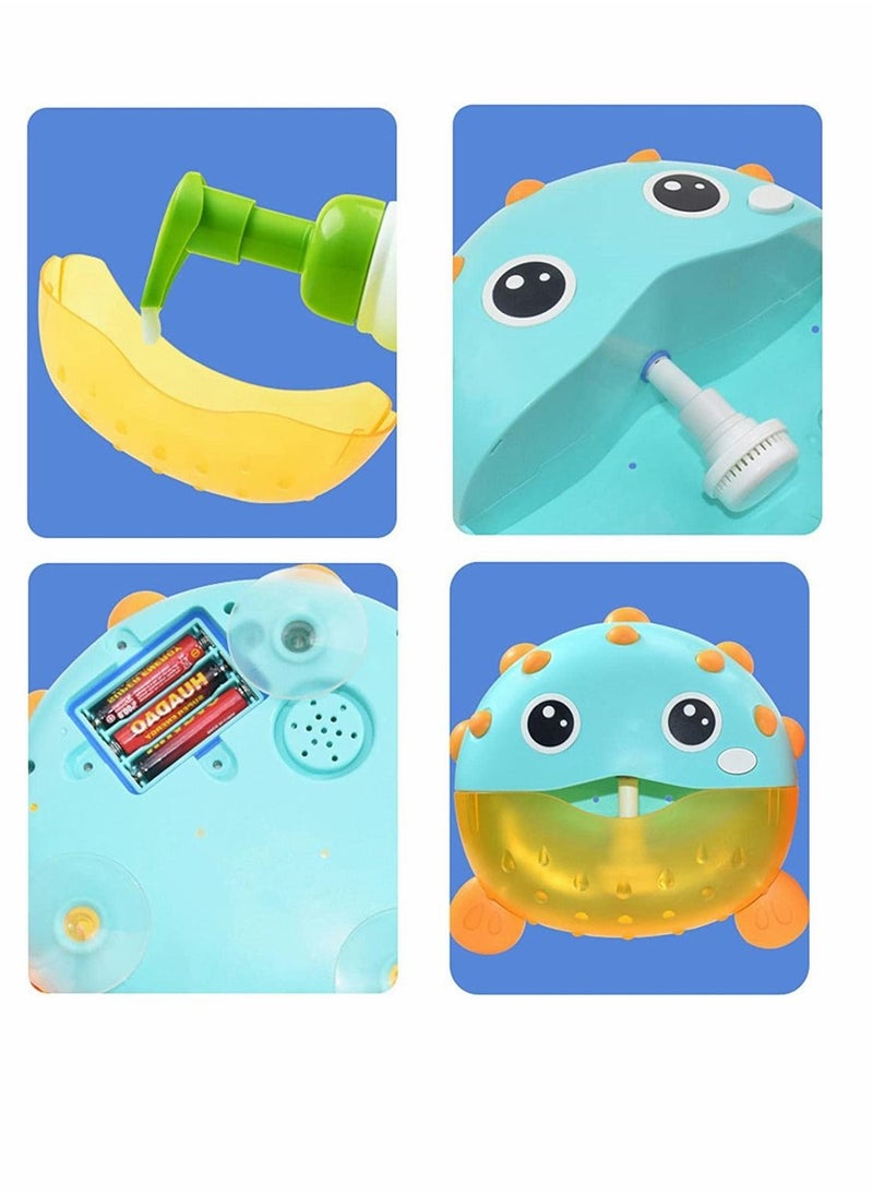 SYOSI - Bubble Bath Toy Puffer Fish Bath Toys Automatically Bubbles Baby Bath Toys Baby Bubble Machine for Tub and Plays Children's Songs Bathtub Toys Bubble Maker for Toddlers - Image 1