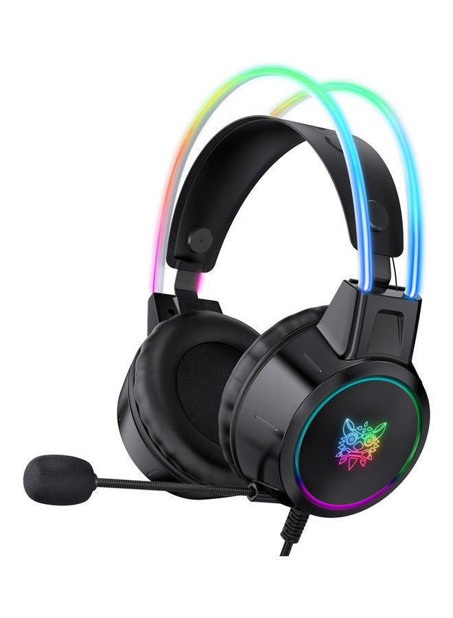 NIBEMINENT X15 Pro Wired PC Gaming Headphone with Mic and LED Light  - Image 1