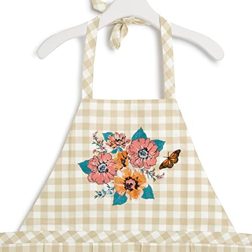 Vera Bradley Women's Lightweight Cotton Apron, Peach Blossom Picnic - Recycled Cotton, One Size - Image 2