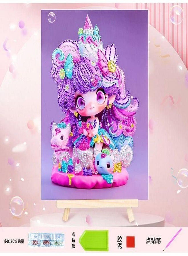 Diy Diamond Painting Kits for Kids, 5D Arts and Crafts for Kids, Painting Kits for Beginners Size 30 x 23  - Image 1