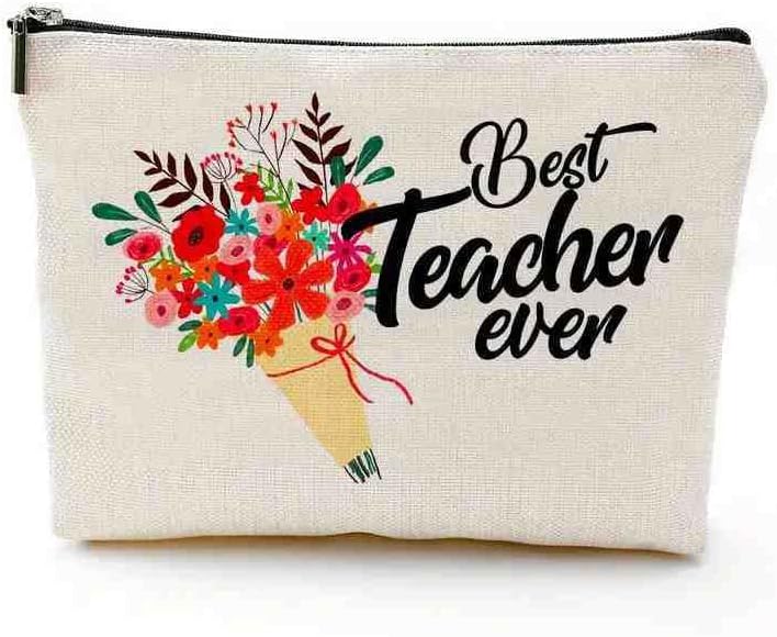 SWIUKPHE Back to School Gift, 6 Pcs Teacher Appreciation Gifts, Makeup Bags, Pencil Bags, Toiletry Case for Teacher's Day, Graduation (6 Styles) - Image 5