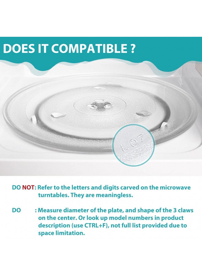 Gemroom Gemroom 13.5 inch Microwave Glass Plate for Whirpool, also for GE Microwave Plate Replacement WB39X10032  - Image 3