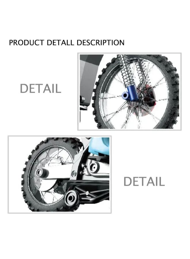 CRAZON 2.4G Scale 1:10 Smoking Motorcycle - Image 2