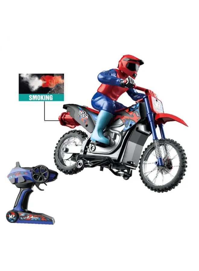 CRAZON 2.4G Scale 1:10 Smoking Motorcycle - Image 3