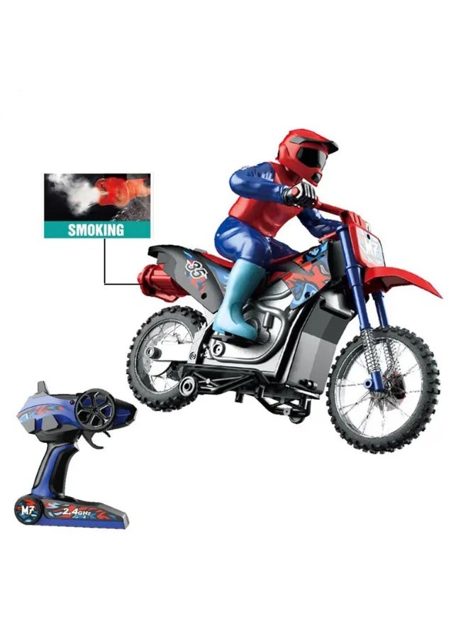 Crazon 2.4G Scale 1:10 Smoking Motorcycle – Toy Vehicle for Kids Ages 3+ - Image 3