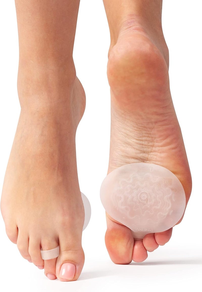 BRISON Metatarsal Pads Ball of Foot Cushions - Metatarsal Pads for Women and Men - Soft Gel Foot Pads Metatarsal Foot Forefoot Cushioning Foot Pain Relief - 2 Pairs - Image 5
