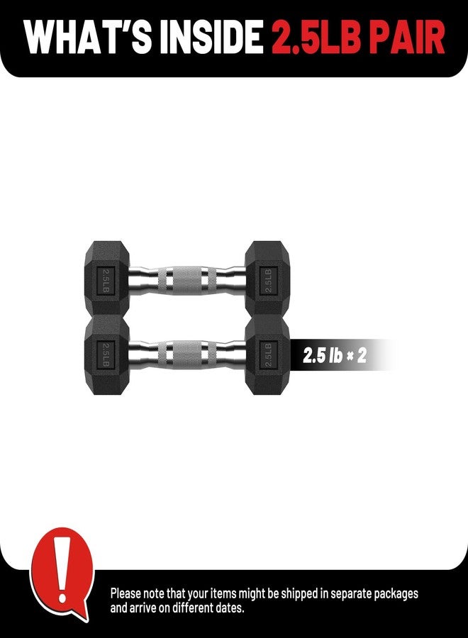 PAPABABE Dumbbells Set of 2 3lbs Dumbbells Pair, 3 Pounds Hand Weights for Women Men at Home, Free Weights Dumbbells Set for Home Gym Equipment, Pesas Mancuernas para Ejercicios de Hombre Casa. - Image 2