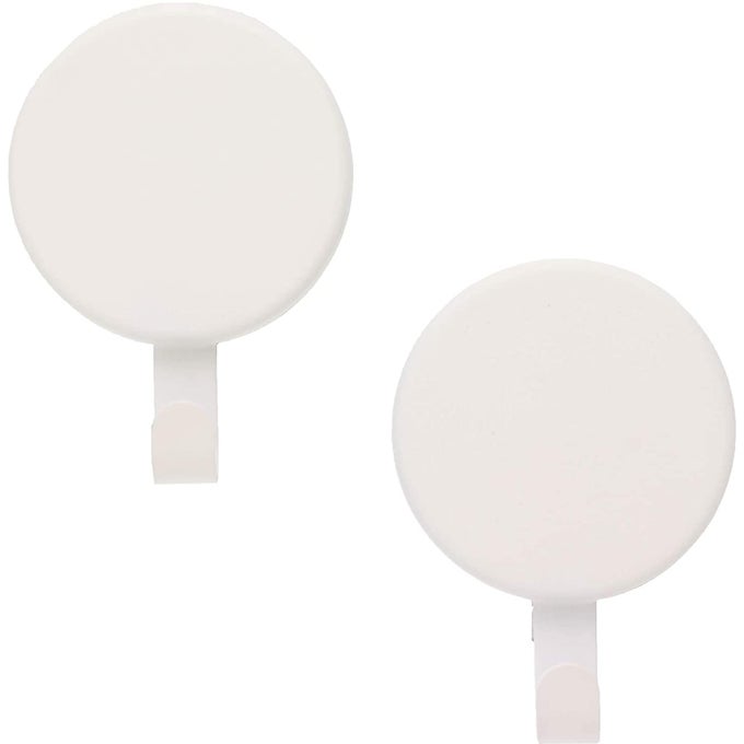 ATTRACT MAGNETIC WREATH HANGER WHITE FOR 2 METAL DOORSSURFACES OR 1 SINGLEPANE GLASS DOOR OR WINDOW HOLDS UP TO 10LBS