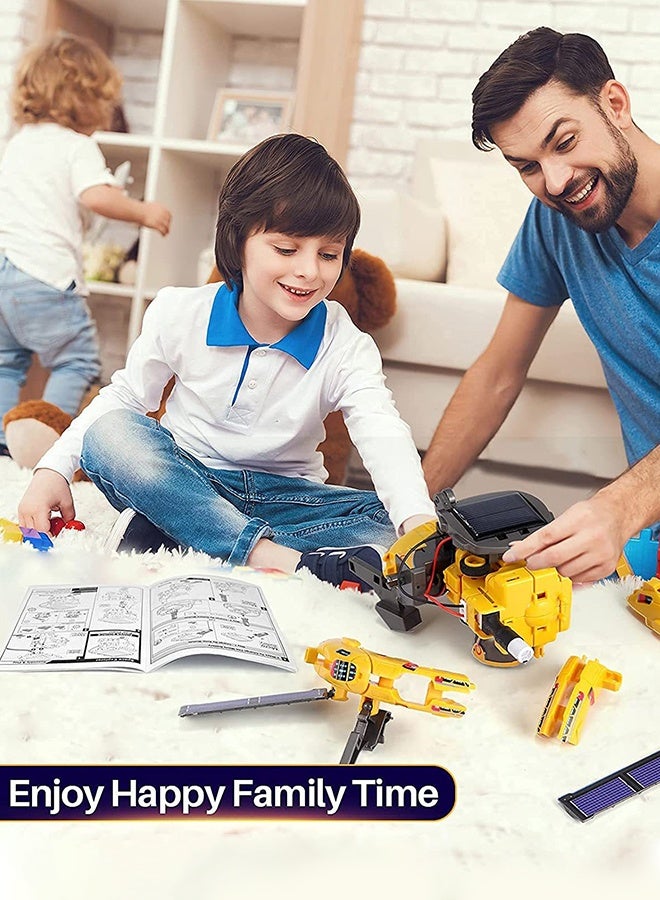 UETEEY كتل البناء، مشاريع STEM للأطفال، مجموعات علمية للأولاد، هدايا ألعاب الفضاء الشمسية للأولاد والبنات المراهقين، تجارب بناء الروبوتات، لعبة كتل البناء 6 في 1 للفضاء - Image 4