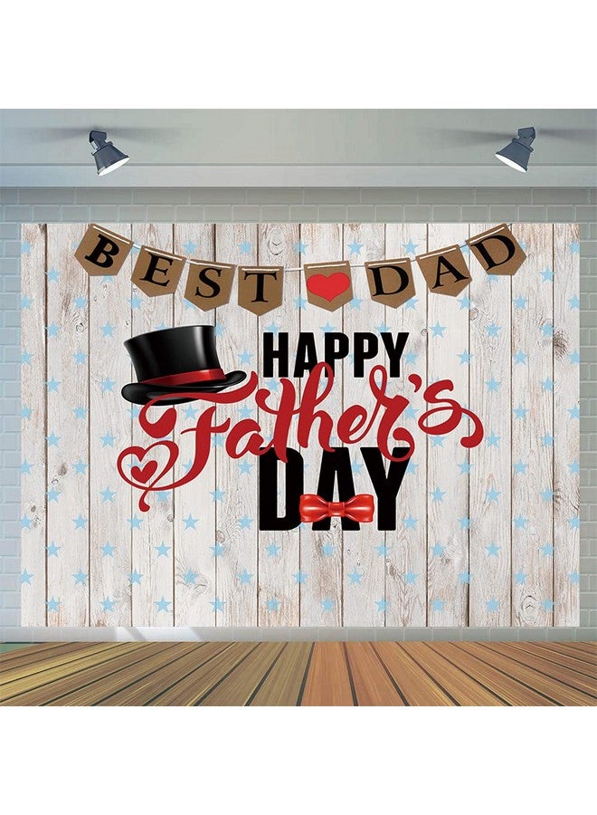 CYLYH 7X5Ft Father'S Day Backdrop Father'S Day Retro Wood Backdrop Father'S Day Party Supplies Decorations Banner D534 - Image 1