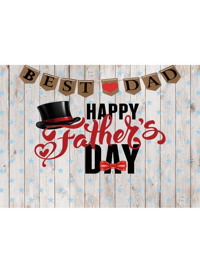 CYLYH 7X5Ft Father'S Day Backdrop Father'S Day Retro Wood Backdrop Father'S Day Party Supplies Decorations Banner D534 - Image 3