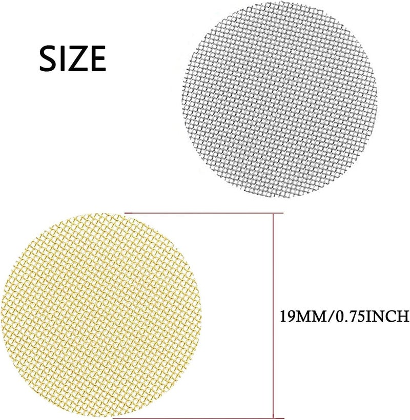 Romeda 200pcs Pipe Screens, 3/4 Inch Pipe Filters, 100pcs Premium Stainless Steel Pipe Screens and 100pcs Brass Filters - Image 1