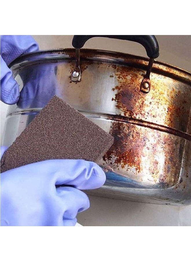 طقم 3 إسفنجات صنفرة متعددة الاستخدامات – لإزالة الصدأ والدهانات وتنظيف وتنعيم الأسطح – قابلة للغسل وإعادة الاستخدام – مثالية للخشب والمعدن - Image 2