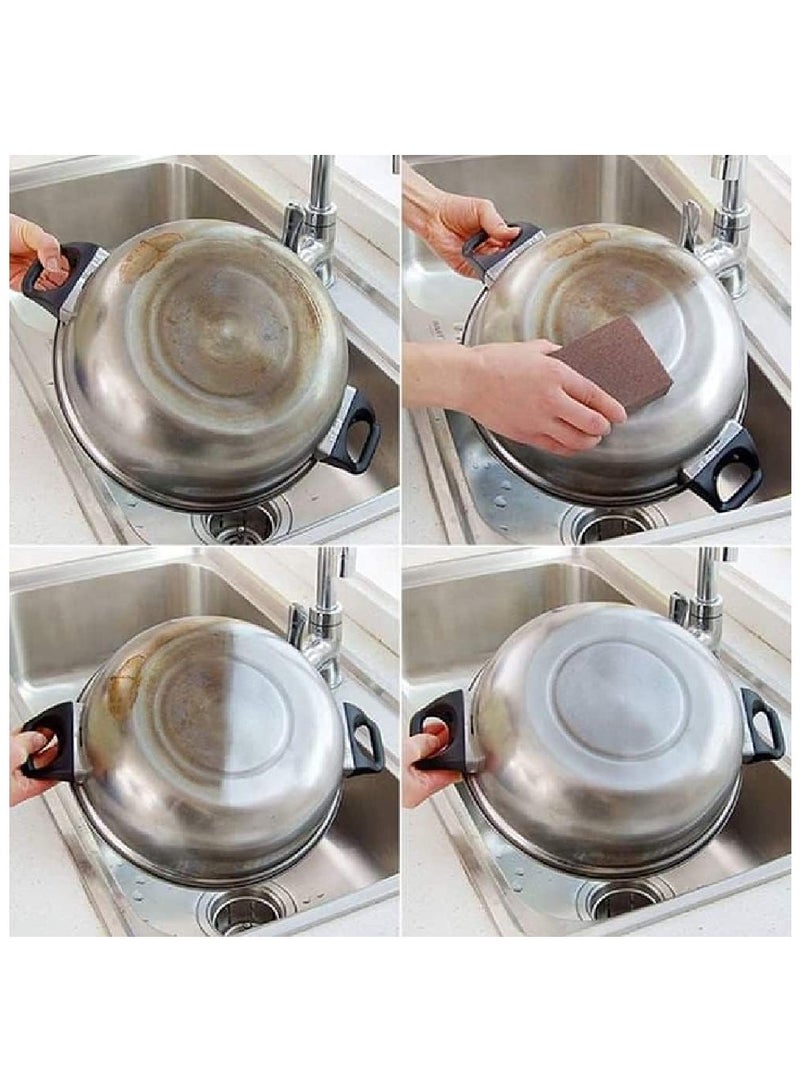 طقم 3 إسفنجات صنفرة متعددة الاستخدامات – لإزالة الصدأ والدهانات وتنظيف وتنعيم الأسطح – قابلة للغسل وإعادة الاستخدام – مثالية للخشب والمعدن - Image 3