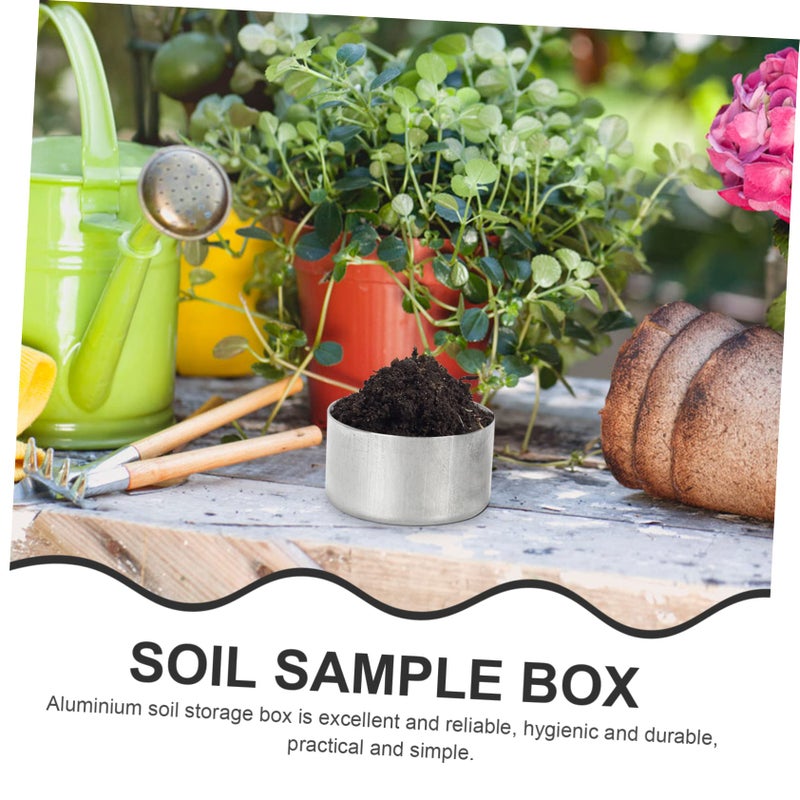 1 Set 9pcs Round Soil Sampling Jars Spill Proof Design Lab Storage Containers - Image 5