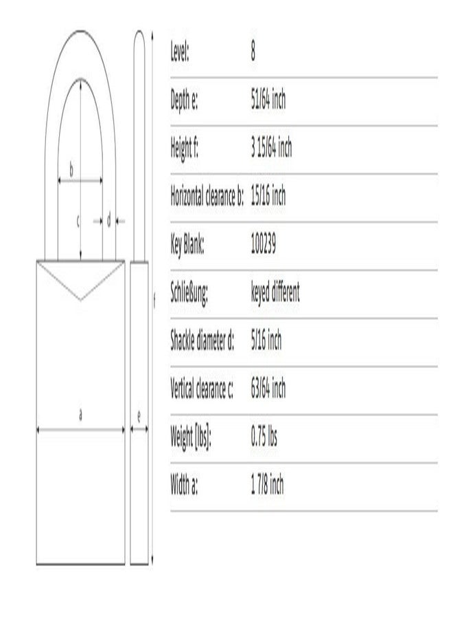 ABUS 83/45 Brass Padlock, 45mm (Zero Bitted) - Image 3