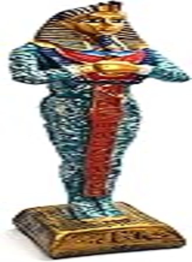 immatgar pharaonic Egyptian Statue figurines Tutankhamun ancient Egyptian souvenirs gifts from Egypt Collectible Pharaohs (Multi color 2-24 CM Long)