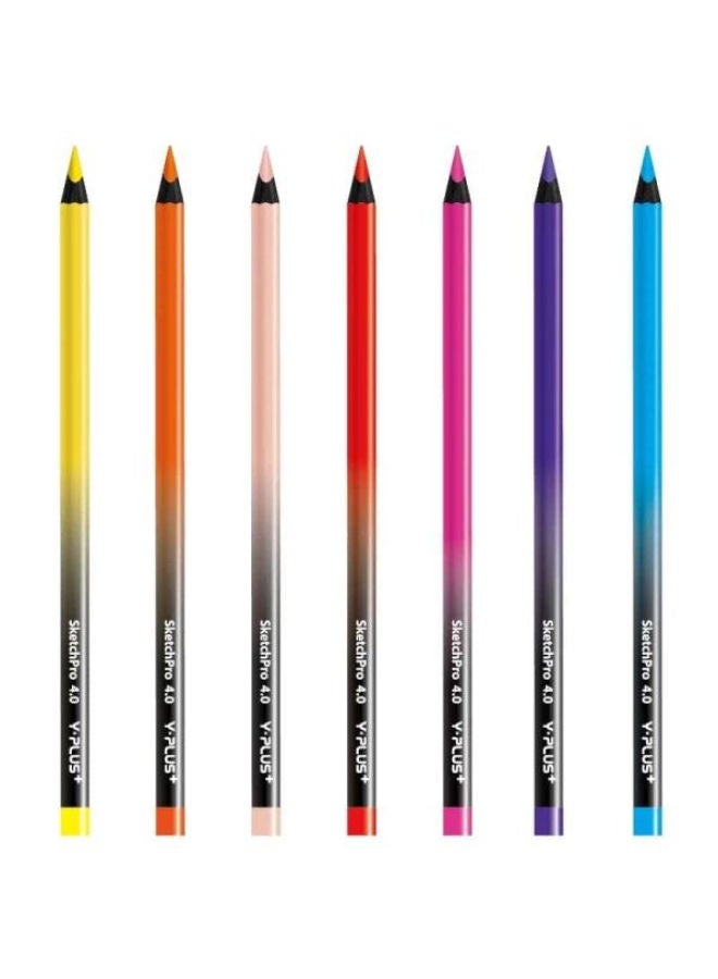 واي بلس أقلام تلوين 12 لون رأس 4.0 مم + 2 قلم هدية Sketchpro - Image 2