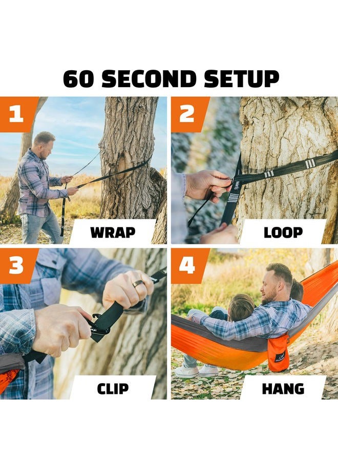 MalloMe Camping Hammock for Adults & Kids - Portable Hammocks for Outside - Hamacas para Adultos Outdoor Single & Double Two 2 Person Hammock - Hamaca/Hamacs/Amacas Heavy Duty Tree Travel Hamock - Image 5