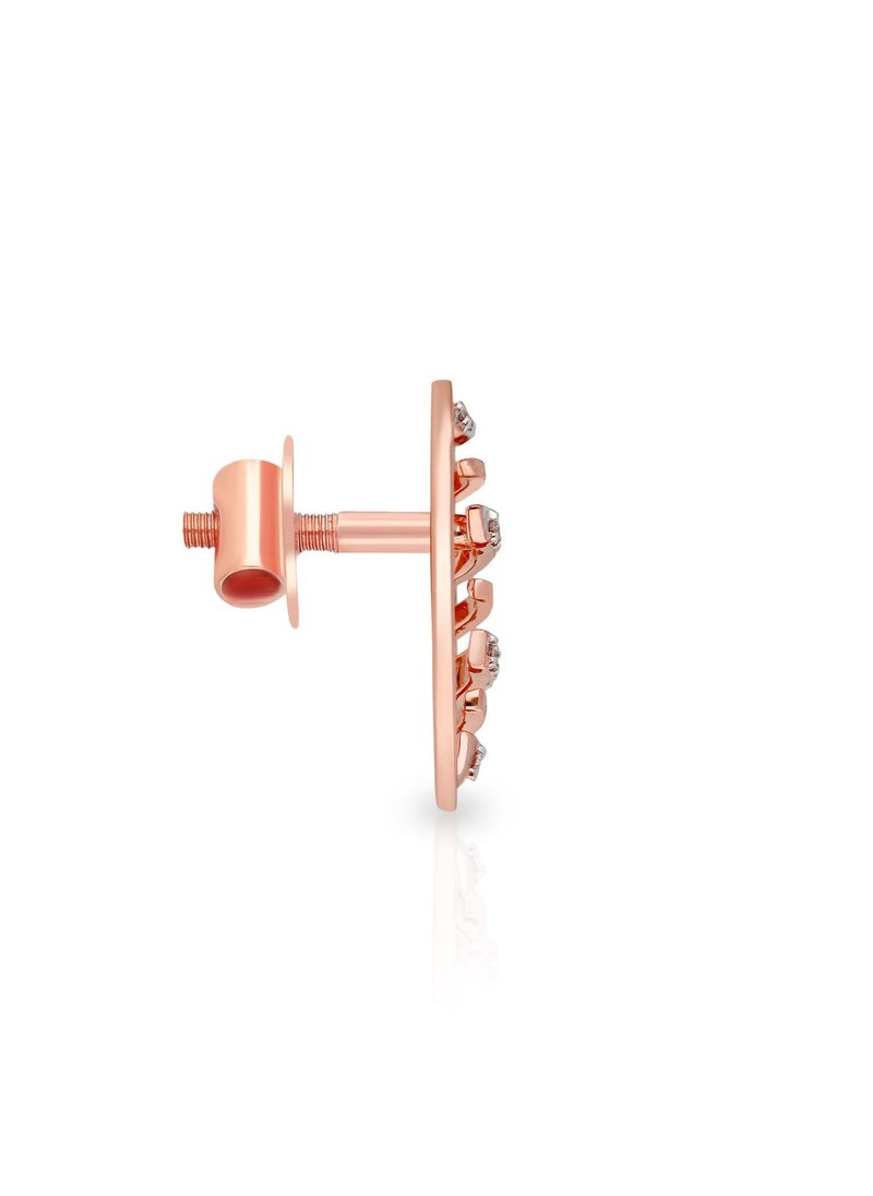 Malabar Gold and Diamonds 18k 750 Purity Mine Diamond Earring MZOZOU056ER5  - Image 2