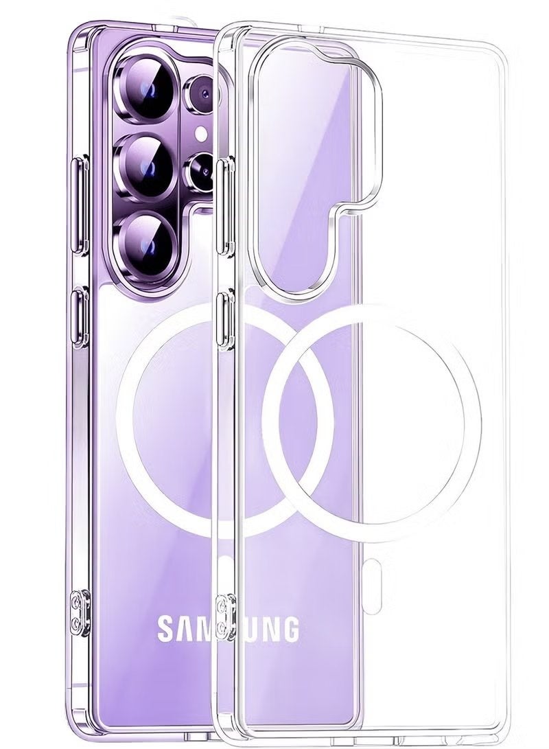 ELTRAZONE Samsung Galaxy S26 Ultra Clear Magnetic Case, MagSafe Compatible Transparent Slim Shockproof Cover with Anti-Yellowing Coating, Scratch Resistant and Durable Drop Protection Protective Case for Samsung Galaxy S26 Ultra with Lightweight Crystal Clear Design - Image 1