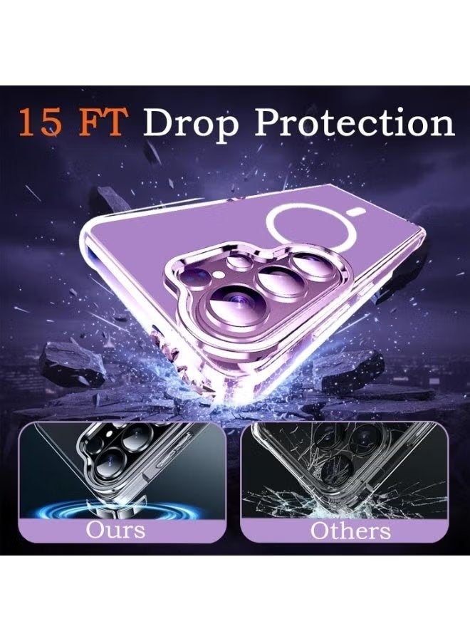 ELTRAZONE Samsung Galaxy S26 Ultra Clear Magnetic Case, MagSafe Compatible Transparent Slim Shockproof Cover with Anti-Yellowing Coating, Scratch Resistant and Durable Drop Protection Protective Case for Samsung Galaxy S26 Ultra with Lightweight Crystal Clear Design - Image 4