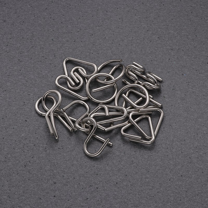 Intelligence Unzipping Metal Wire Puzzles Trick Toy Metal Toys for Kids (B English Type） - Image 5