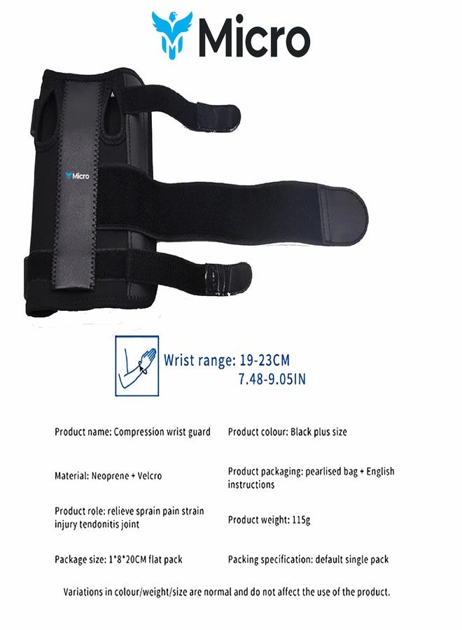 مايكرو سوار معصم من مزيج النيوبرين من MICRO meditex، دعامة للإبهام للرجال والنساء، دعامة لليد، دعامة لتخفيف آلام المعصم، دعامة للمعصم، يناسب اليد اليمنى واليسرى، مقاس واحد (كبير) - Image 5